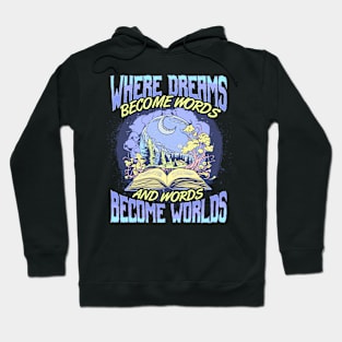 Reading Books Literature Literacy Sayings Quotes Hoodie